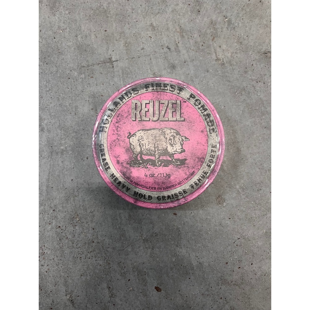 Reuzel Heavy Hold Grease Pomade Pink Tin 4 oz New